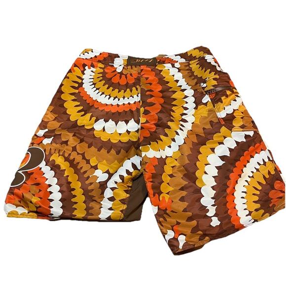 Reef Men’s Waist 36 Board Shorts Swim Trunks Groovy Orange Swimwear Authentic - Picture 10 of 13